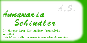 annamaria schindler business card